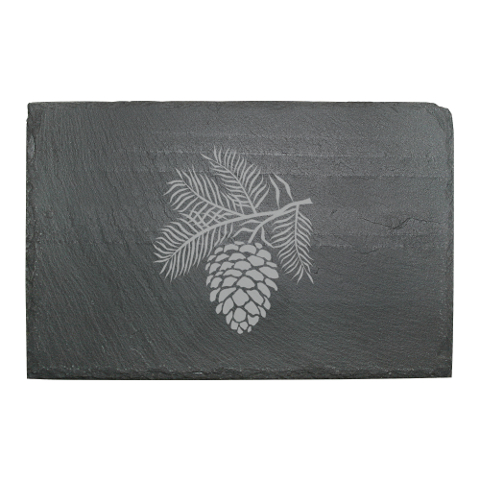 Pine Cone Slate Cheese Server