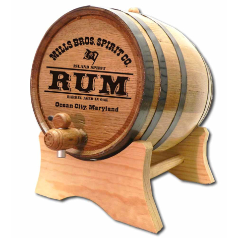 Personalized Pirate Rum Make Your Own Spirits Oak Aging Barrel