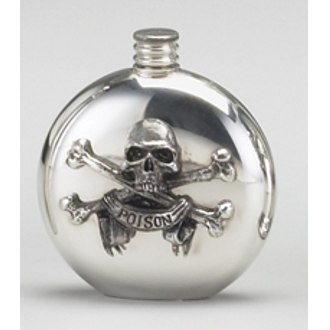 Poison Vial Pewter Flask