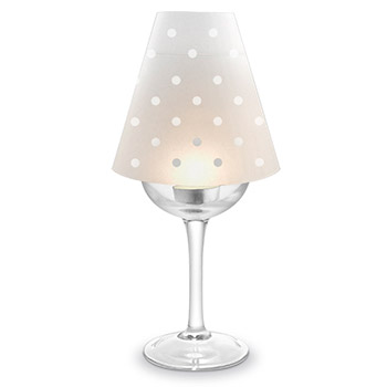 Polka Dot Wine Glass Lampshades
