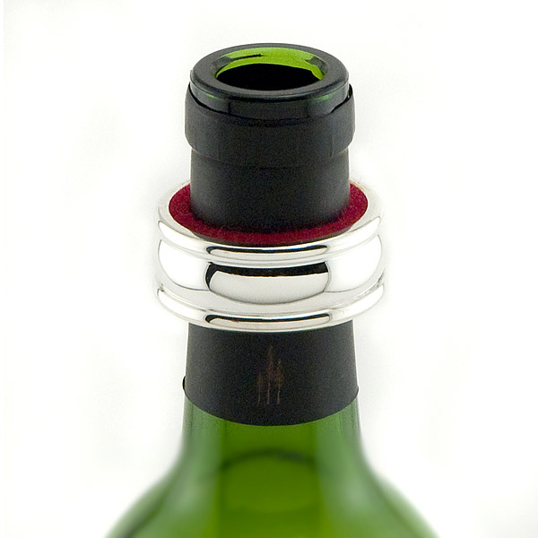 Silver-Plated Wine Bottle Drip Ring