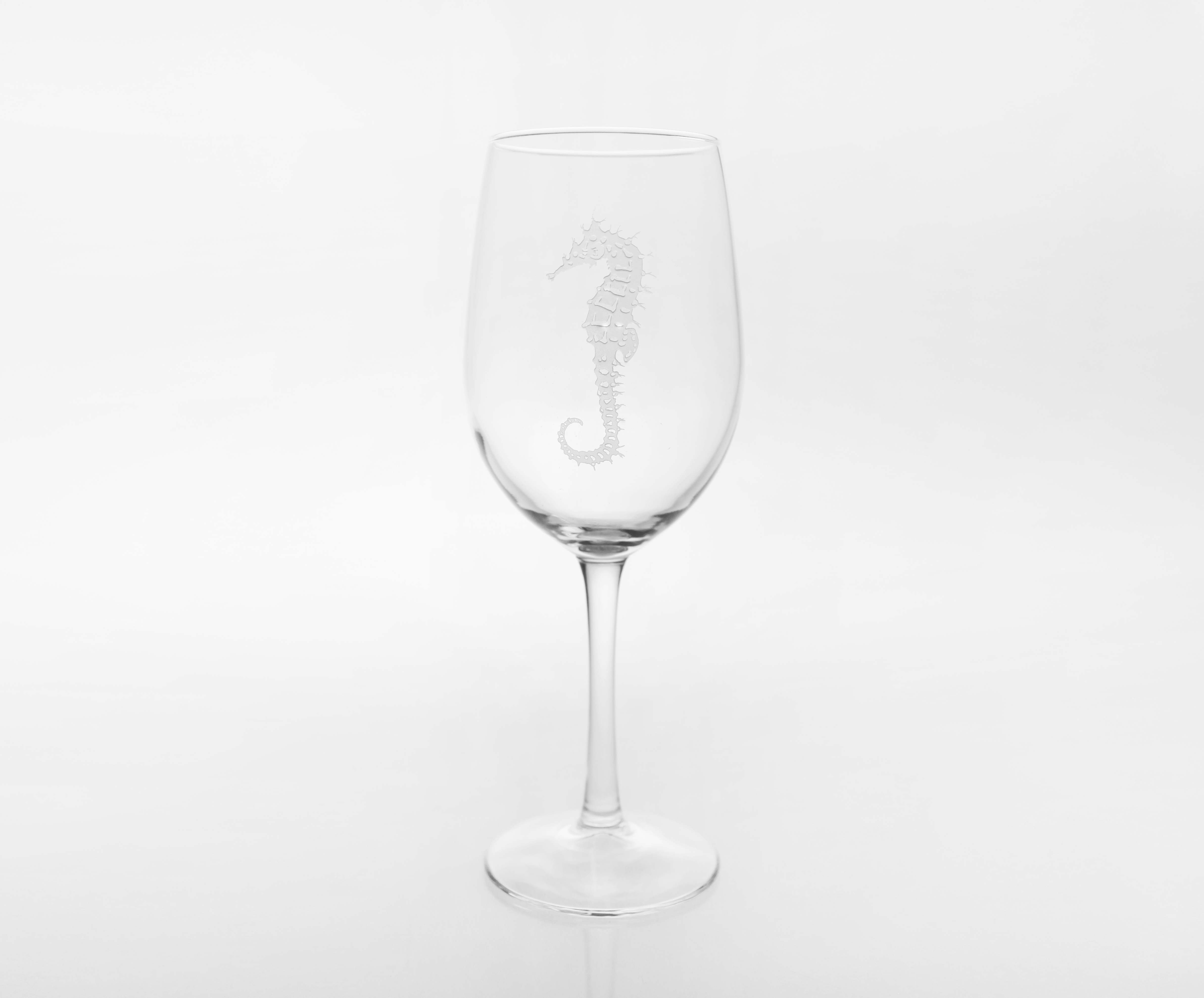 Seahorse White Wine Glasses (set of 4)