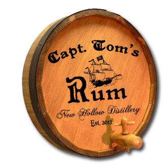 Captain's Rum Quarter Barrel Sign
