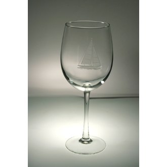Sailboat AP Large Wine Glasses (set of 4)