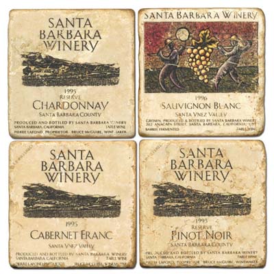 Santa Barbara Tumbled Marble Coasters