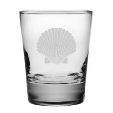 Scallop Shell Etched Dof Glass Set