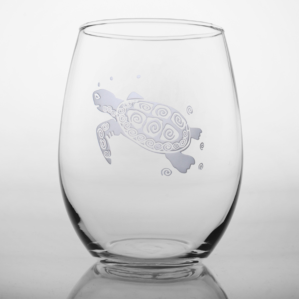Sea Turtle Red Wine Tumblers (set of 4)
