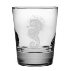 Seahorse Etched Dof Glass Set