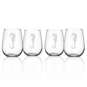 Seahorse Red Wine Tumblers (set of 4)
