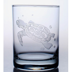 Sea Turtle On The Rocks Glasses (set of 4)