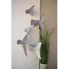 Set Of Five Fish Tail Wall Sculptures