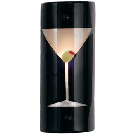 Meyda Tiffany Shaken Not Stirred Fused Glass Wall Sconce