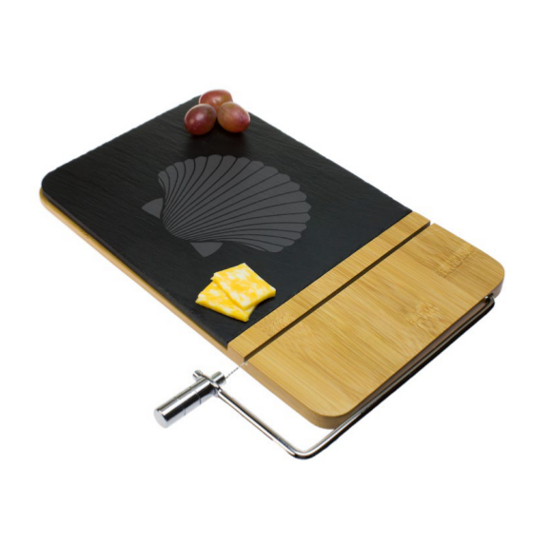 Fan Shell Cheese Board with Slicer