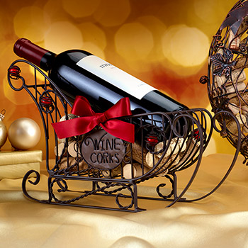 Sleigh Bottle Holder Cork Cage