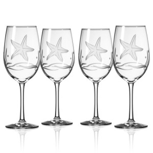 Starfish All Purpose Large Wine Glasses (set of 4)