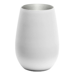 Blanc Stemless Silver Interior Set of 6  