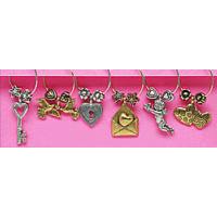 Sealed with a Kiss Stemware Charms