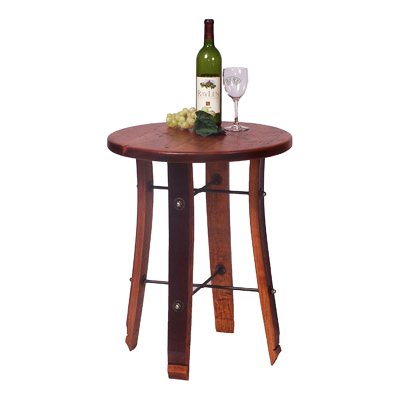 Round Stave End Table
