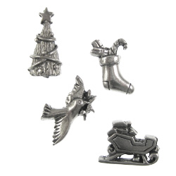Christmas Pewter Pushpins