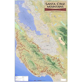 Santa Cruz Mountains – Appellation & Wineries Map 