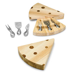 Swiss-Cheese Board W/Stainless Steel Tools