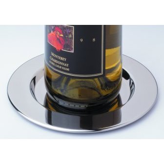 Pratique Wine Bottle Coasters Stainless Steel (set of 4)