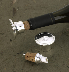 Wine Bottle Stopper & Pourer, Personalized