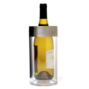 Regale Double Wall Wine Cooler with Brushed Stainless Steel Rim