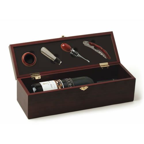 Cherry 1-Bottle Accessory Gift Set