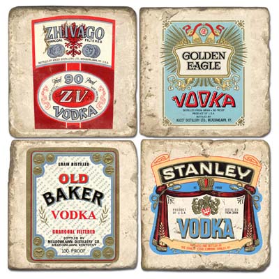 Vodka Marble Coasters