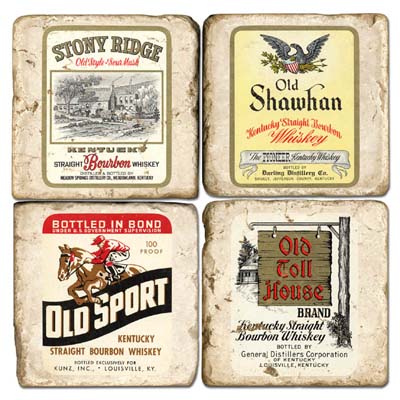 Straight Bourbon Whiskey Drink Coasters