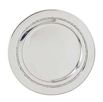 Bejeweled Chrome Serving Tray with Rhinestones
