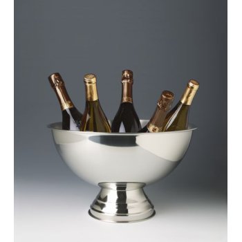 Majordomo Stainless Steel Catering Bowl with Pedestal Base