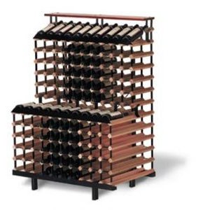 180 Bottle One Meter Tiered Wine Storage Display Rack