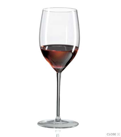 Mature Bordeaux Crystal Wine Glasses