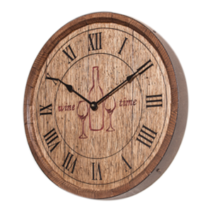 Wine Time Sixteenth Barrel Clock