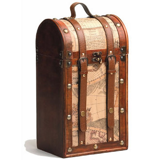 2 Bottle Treasure Map Box