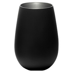 Noir Stemless Silver Interior Set of 6