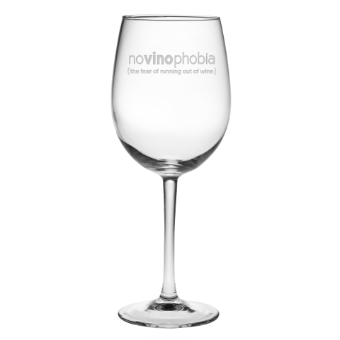 NoVinoPhobia Wine Glasses (set of 4)