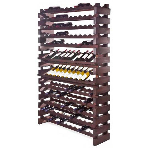 144 Bottle Modular Wall Unit Wine Rack - Stained