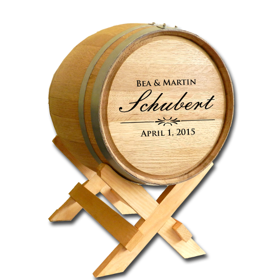 White Oak Wedding Barrel - 5 Gallon