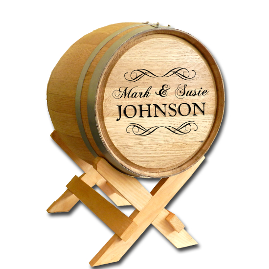 Wine Barrel Card Holder - 5 Gallon