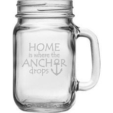 Where The Anchor Drops Handled Drinking Jar Set