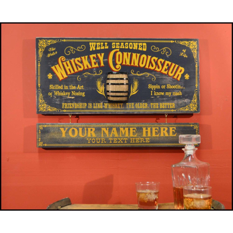 Whiskey Connoisseur Personalized Wall Decor