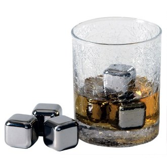 Steel Ice Cubes Deluxe Set, Stainless Steel