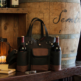 Wine Country Tote, Black