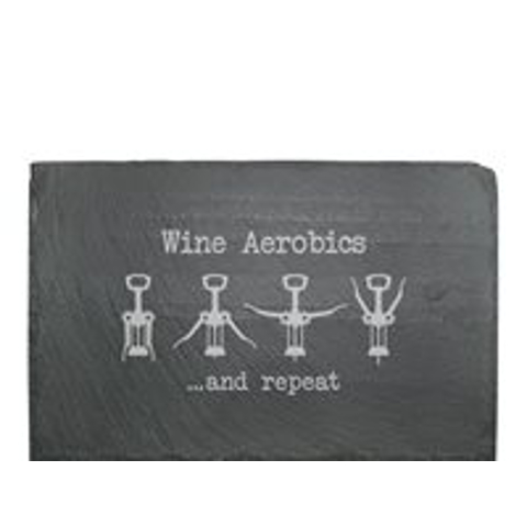 Wine Aerobics Cheese Serving Slate