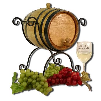 5 Liter Barrel with Wrought Iron Stand