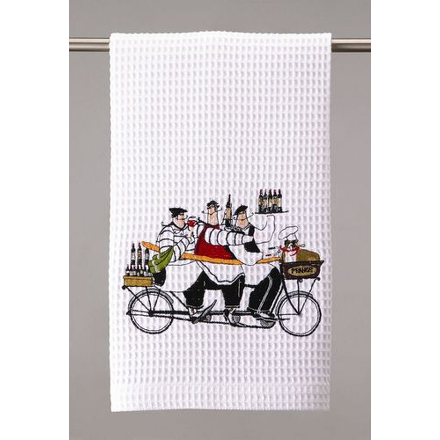 Bicycle Built for Three Wine Drinkers Towel