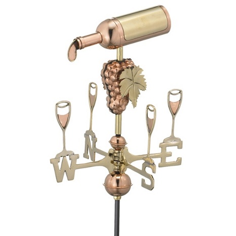 Wine Bottle Weathervane
